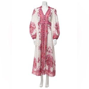 ZIMMERMANN - RARE White/Pink Linen Dress